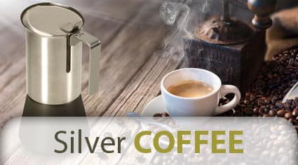Silver COFFEE - Delizia Silver Express e MokArgento Squisita. Tutto il gusto del caffè, senza formazione di calcare o muffe