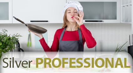 Silver PROFESSIONAL - Sobrie, leggere, essenziali. Nate per gli chef, perfette anche nella cucina di casa